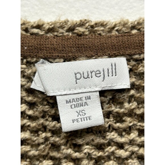 J. Jill Pure Jill Oversized Waffle Knit Drop Shoulder High/Low Sweater, XS - Picture 9 of 9